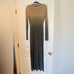 Long dip dye dress
